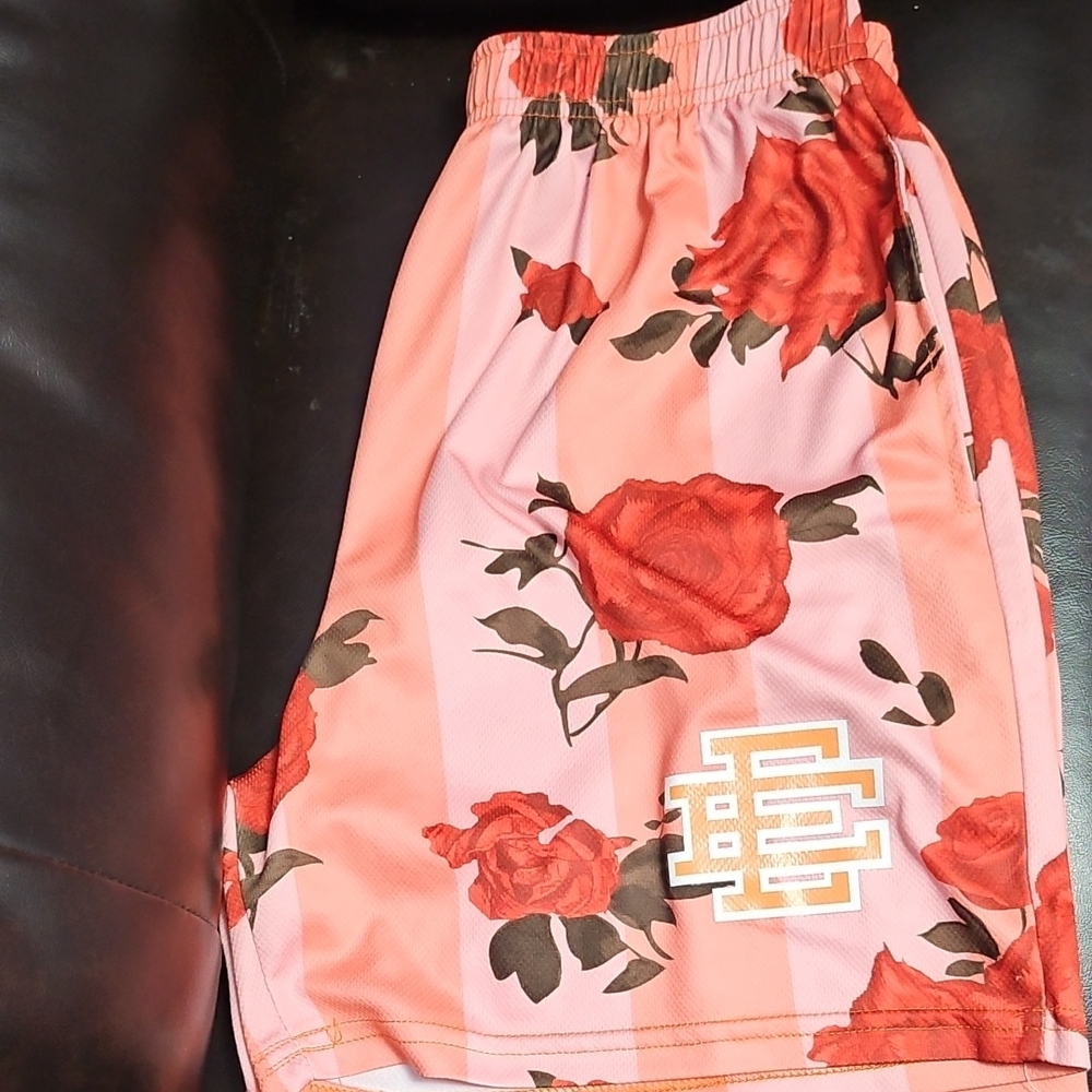 Floral Print Athletic Shorts